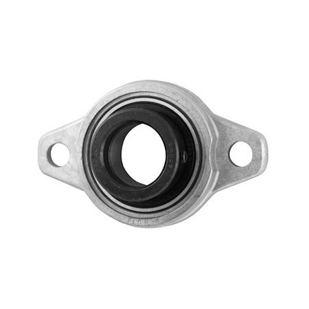 Ami Bearings AMI BEARINGS -SINGLE ROW BALL BEARING - 10MM EXTRA NARROW ECC COLL 2-BOLT FLANGE UFL000